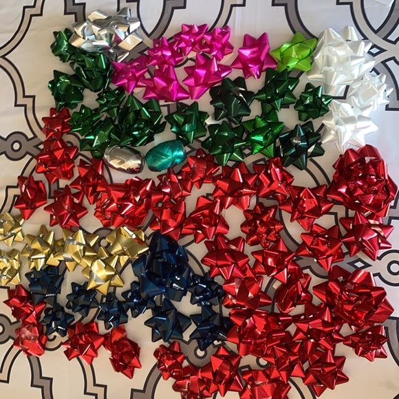 Wrapping lot - assorted bows (77) and 2 curling ribbons, all NWOT - Picture 3 of 10